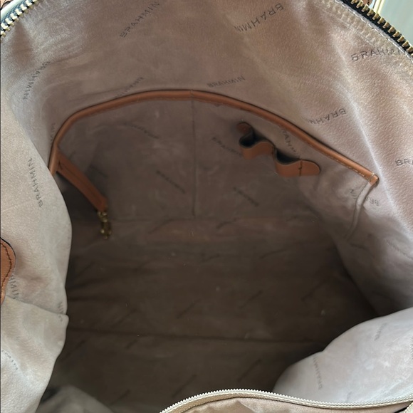 Brahmin Blue Delft Duxbury Tote Floral Blue and White Bag - Picture 7 of 10